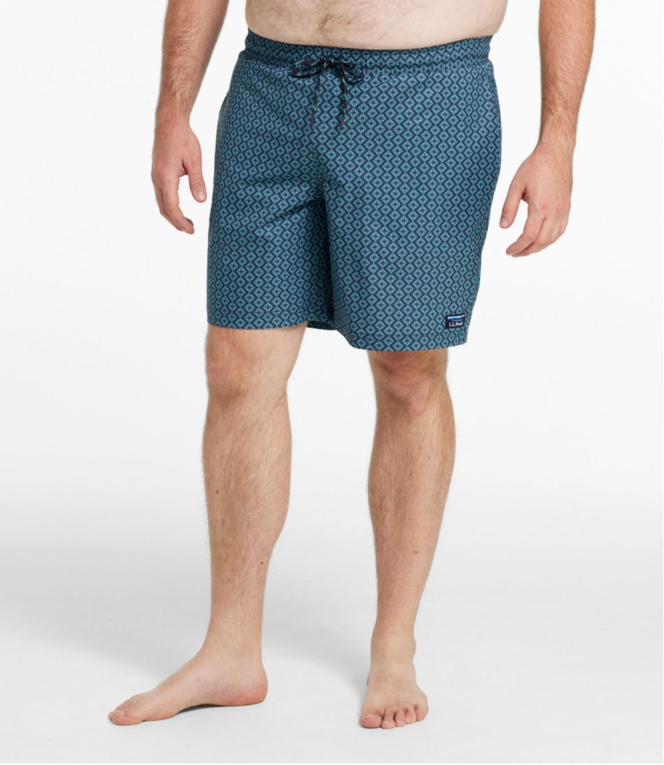 L.L.Bean | Men's Vacationland Stretch Swim Trunks, Print, 8"
