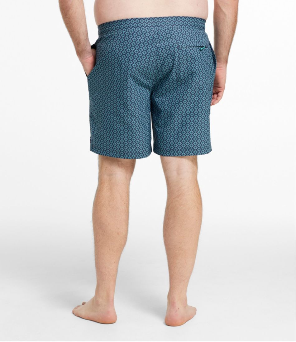 L.L.Bean | Men's Vacationland Stretch Swim Trunks, Print, 8"