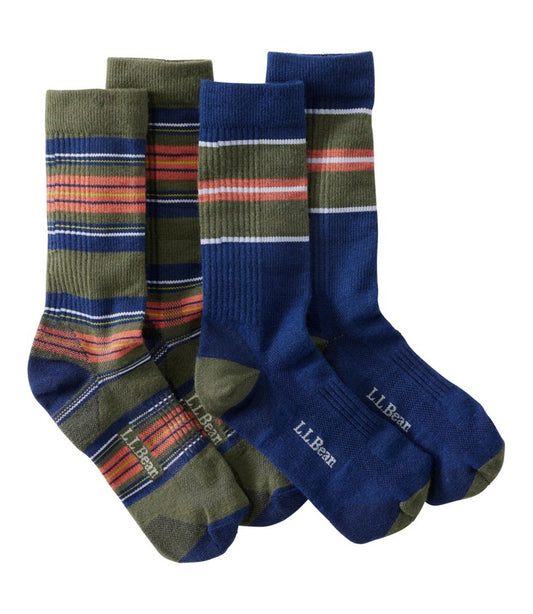 L.L.Bean | Men's Everyday Chino Socks, Stripe 2-Pack