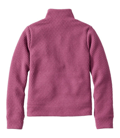 L.L.Bean | Kids' Ridgeknit Pullover, Glow-in-the-Dark Quarter-Zip