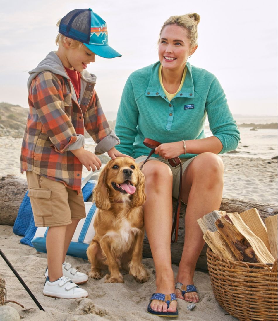 L.L.Bean | Kids' Fleece-Lined Flannel Shirt, Hooded Plaid