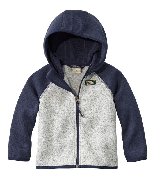 L.L.Bean | Infants' and Toddlers' L.L.Bean Sweater Fleece, Hooded Colorblock