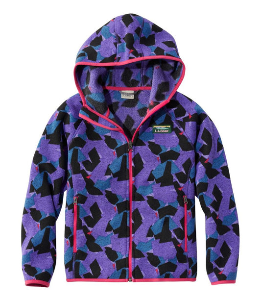 L.L.Bean | Kids' L.L.Bean Sweater Fleece, Hooded Print