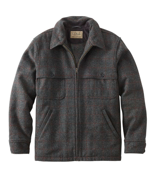 L.L.Bean | Men's Maine Guide Zip-Front Jac-Shirt, Plaid