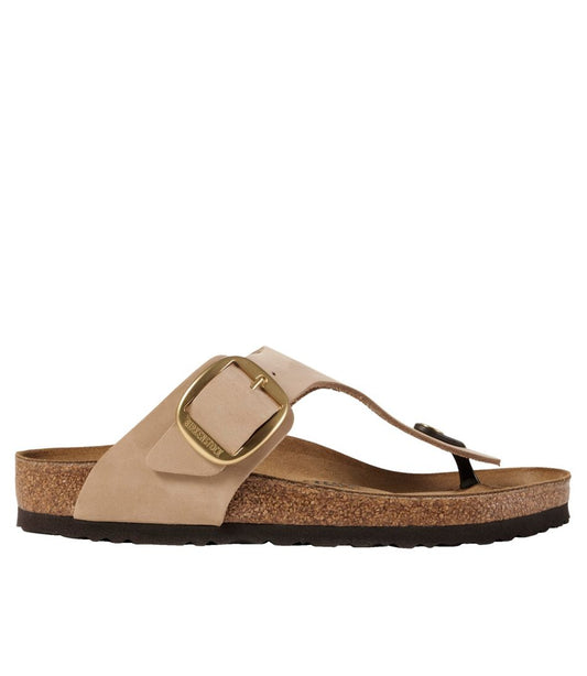 L.L.Bean | Women's Birkenstock Big Buckle Gizeh Sandals, Nubuck