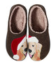 Bean Boot Brown/Golden Retriever Santa Hat