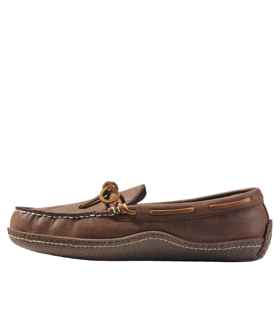 L.L.Bean | Men's Handsewn Slippers, Flannel-Lined