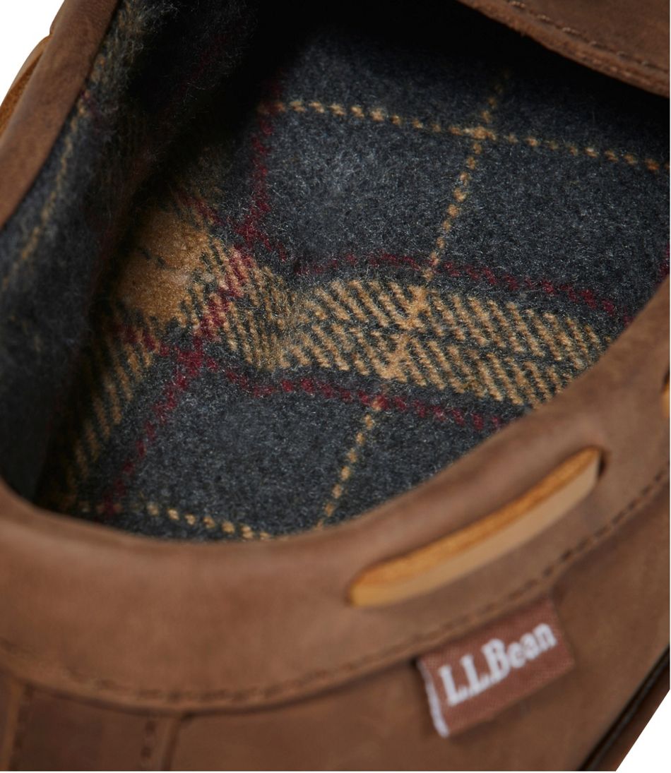 L.L.Bean | Men's Handsewn Slippers, Flannel-Lined