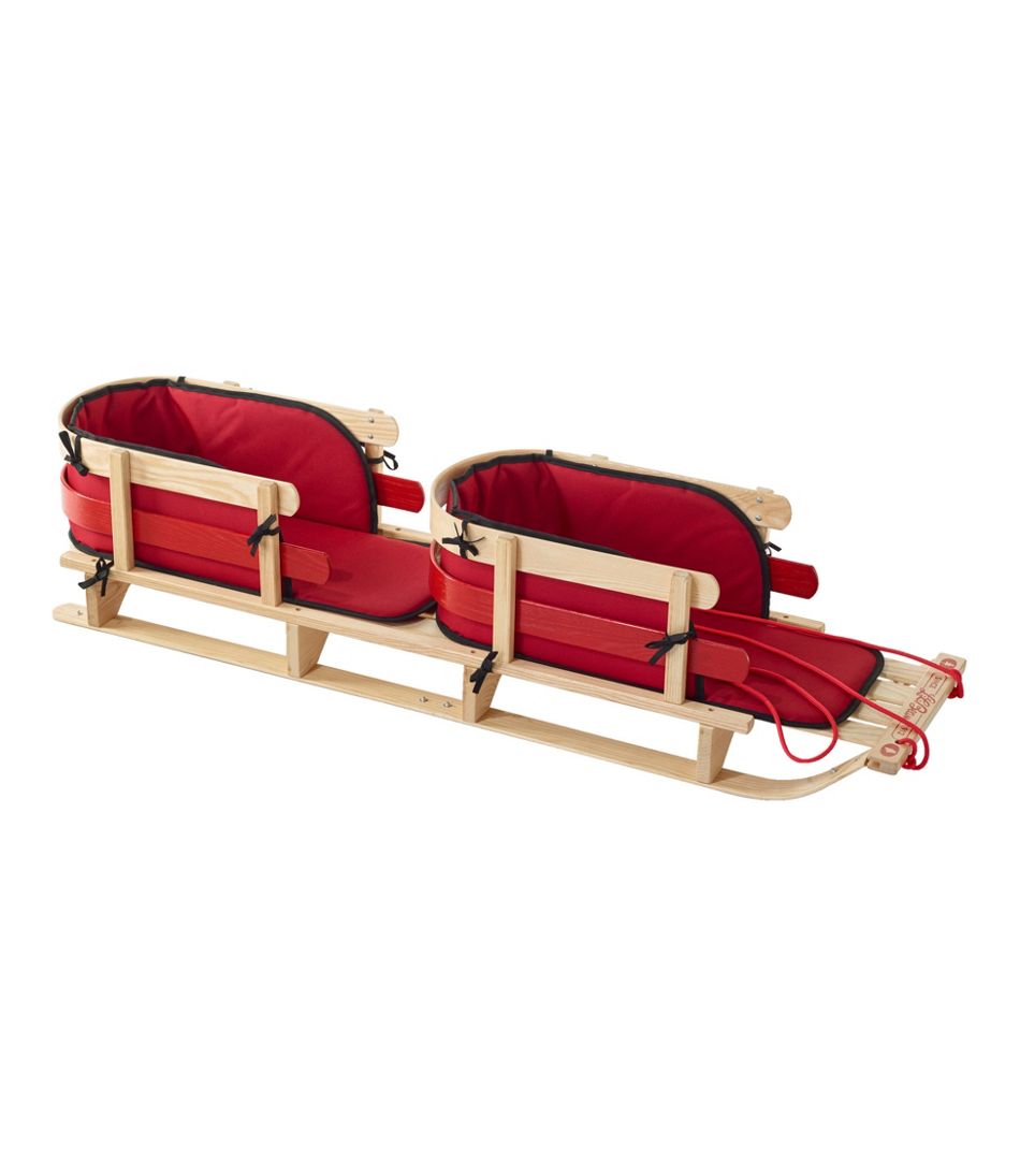 L.L.Bean | Kids' Pull Sled and Cushion Set, Tandem