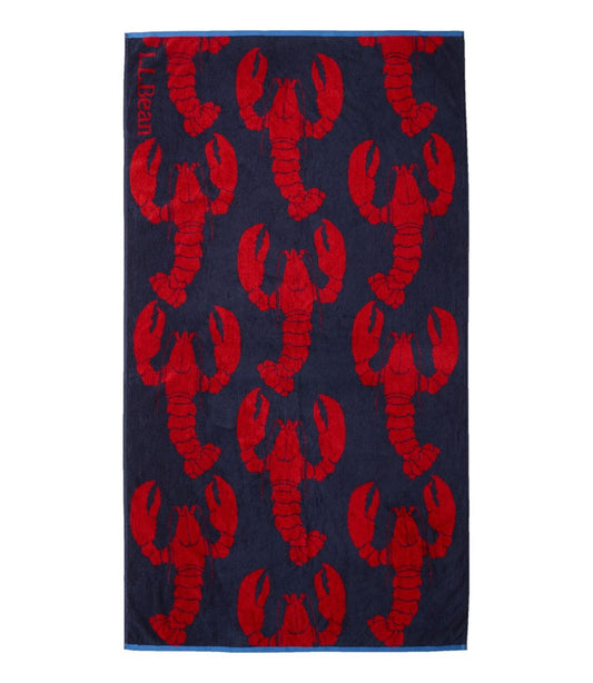 L.L.Bean | Seaside Beach Towel, Lobsters