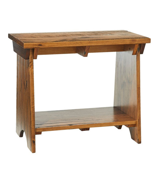 L.L.Bean | Rustic Wooden Mudroom Bench, Small