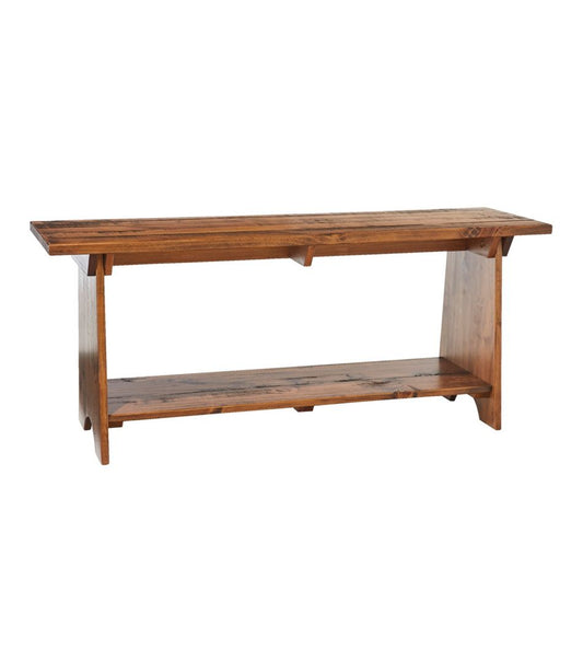 L.L.Bean | Rustic Wooden Mudroom Bench, Large