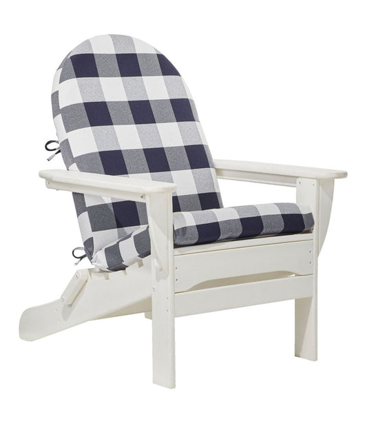 L.L.Bean | Adirondack Chair Seat and Back Cushion, Buffalo Plaid