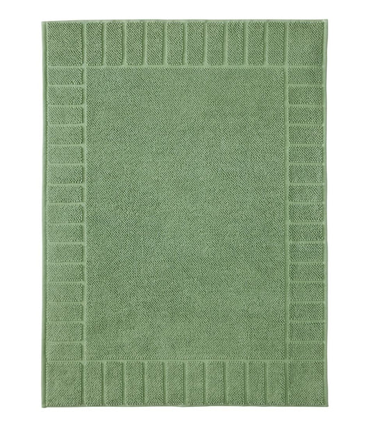 L.L.Bean | Organic Cotton Textured Bordered Bath Mat
