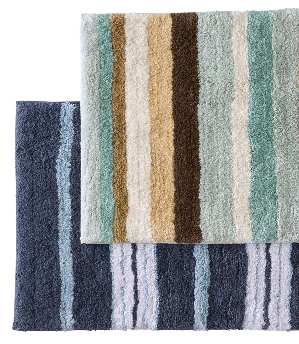 L.L.Bean | Premium Cotton Bath Mat, Multistripe