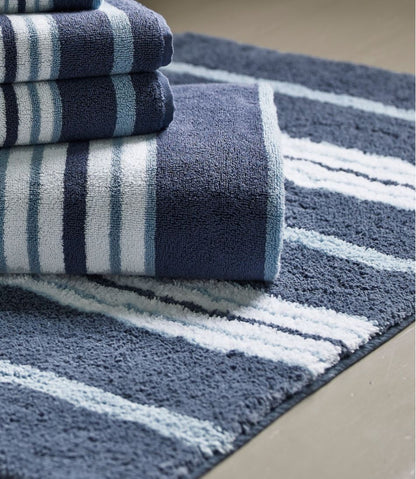 L.L.Bean | Premium Cotton Bath Mat, Multistripe