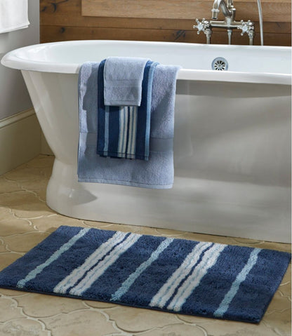 L.L.Bean | Premium Cotton Bath Mat, Multistripe