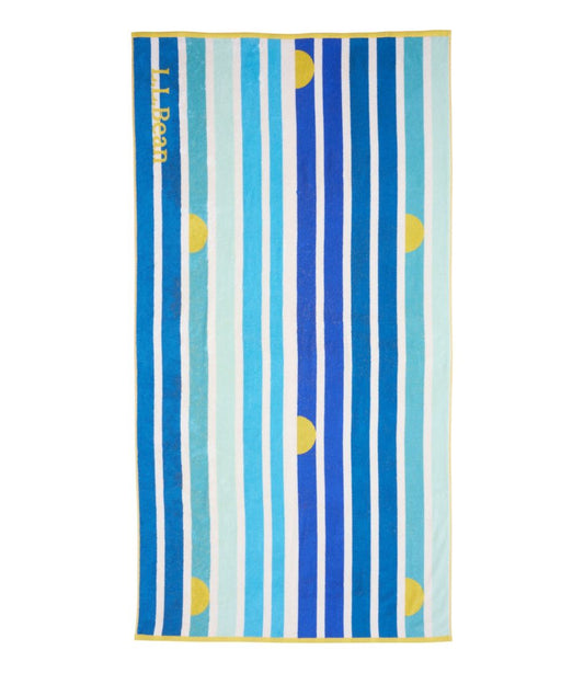 L.L.Bean | Seaside Beach Towel, Seaside Stripe