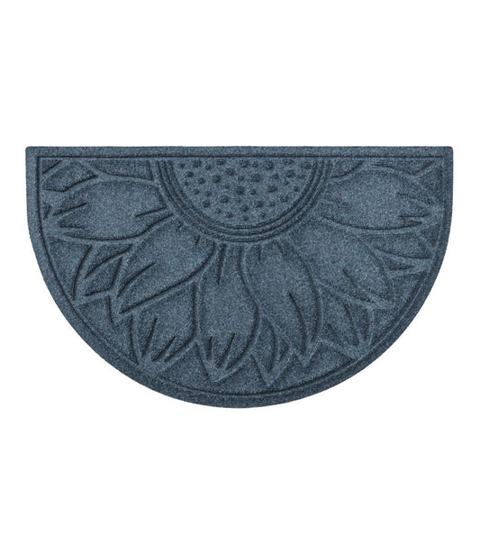 L.L.Bean | Everyspace Recycled Waterhog Doormat, Half Round, Sunflower