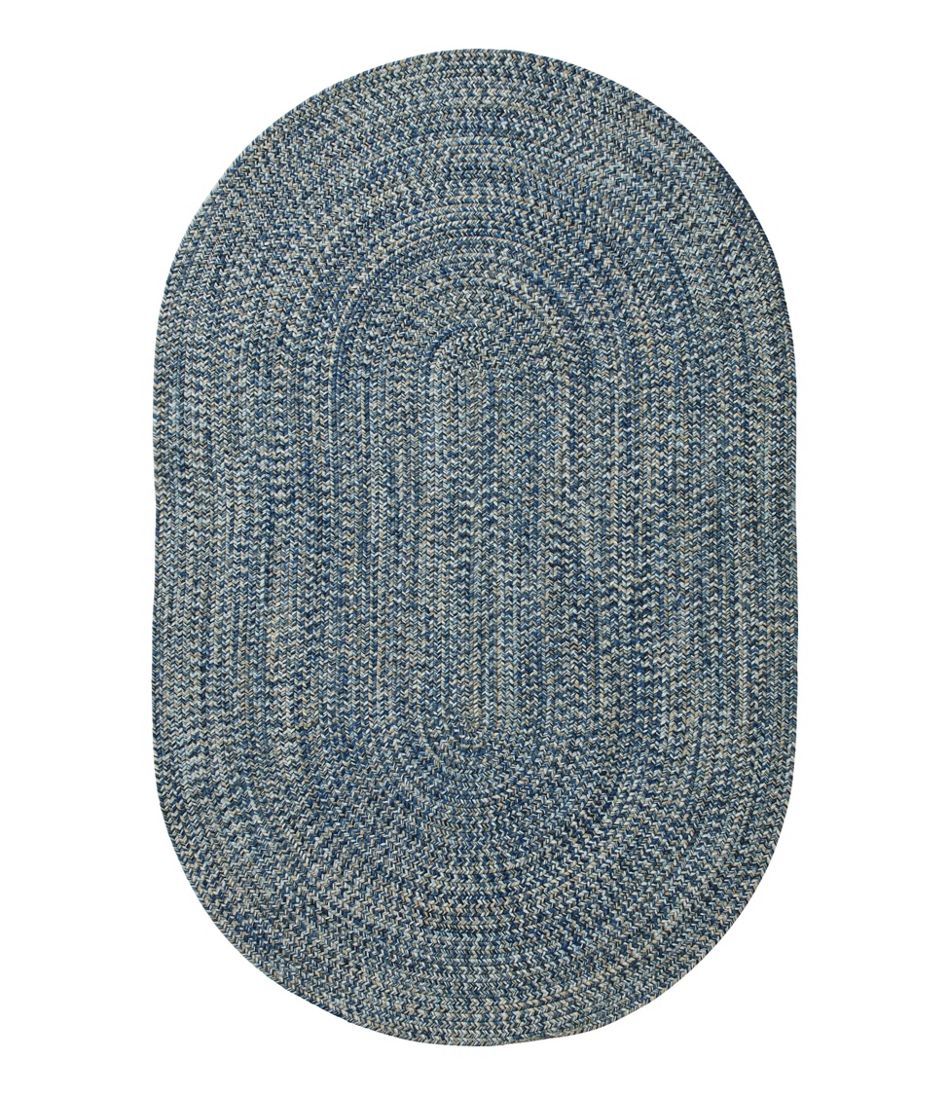 L.L.Bean | All-Weather Braided Rug, Concentric Pattern Oval