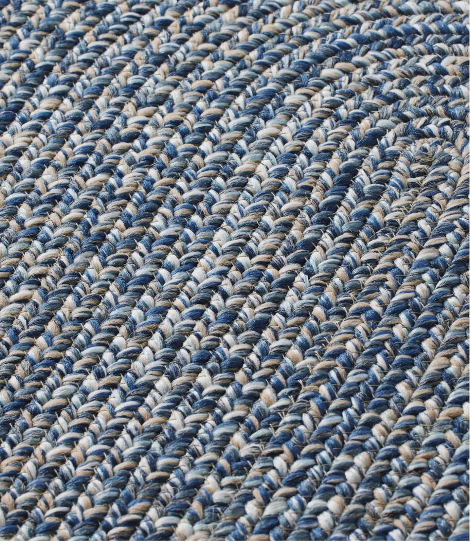 L.L.Bean | All-Weather Braided Rug, Concentric Pattern Oval