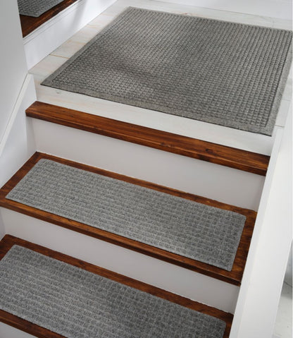 L.L.Bean | Everyspace Recycled Waterhog Mat, Stair Treads, Set of Four