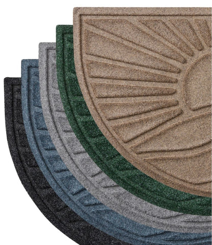 L.L.Bean | Everyspace Recycled Waterhog Doormat, Half Round, Sunrise