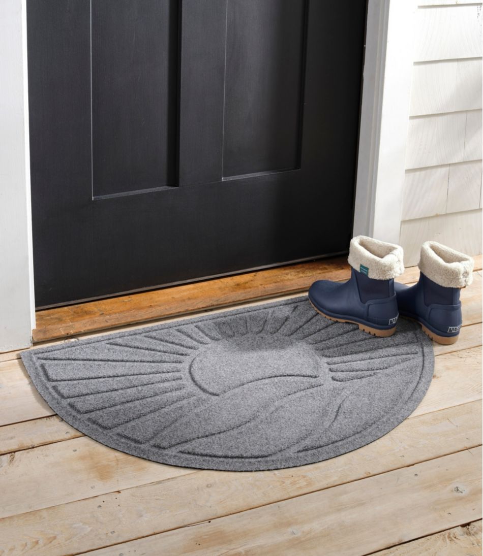 L.L.Bean | Everyspace Recycled Waterhog Doormat, Half Round, Sunrise