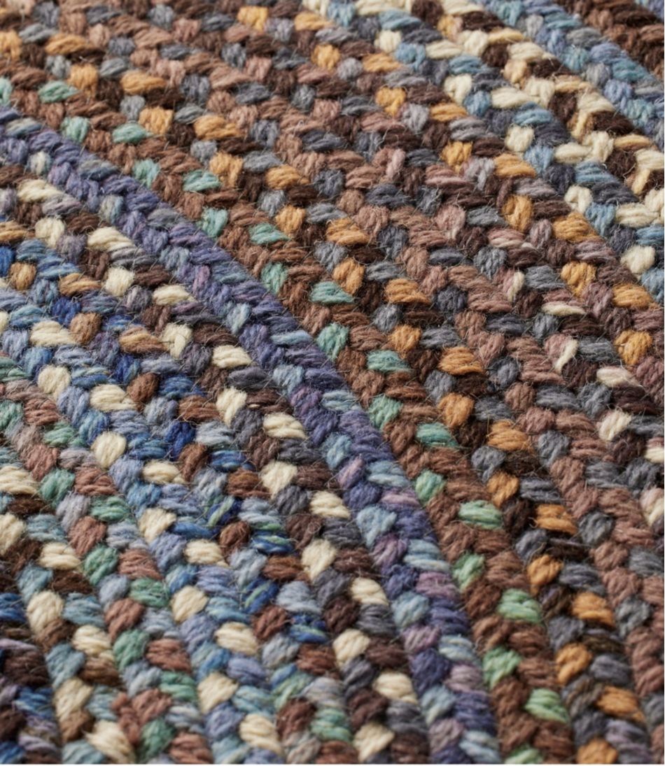 L.L.Bean | L.L.Bean Braided Wool Rug, 6' Diam.