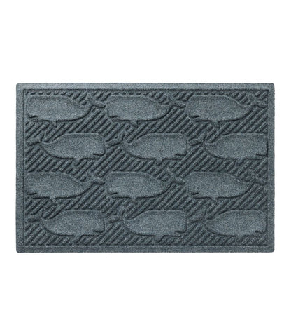 L.L.Bean | Everyspace Recycled Waterhog Doormat, Whales