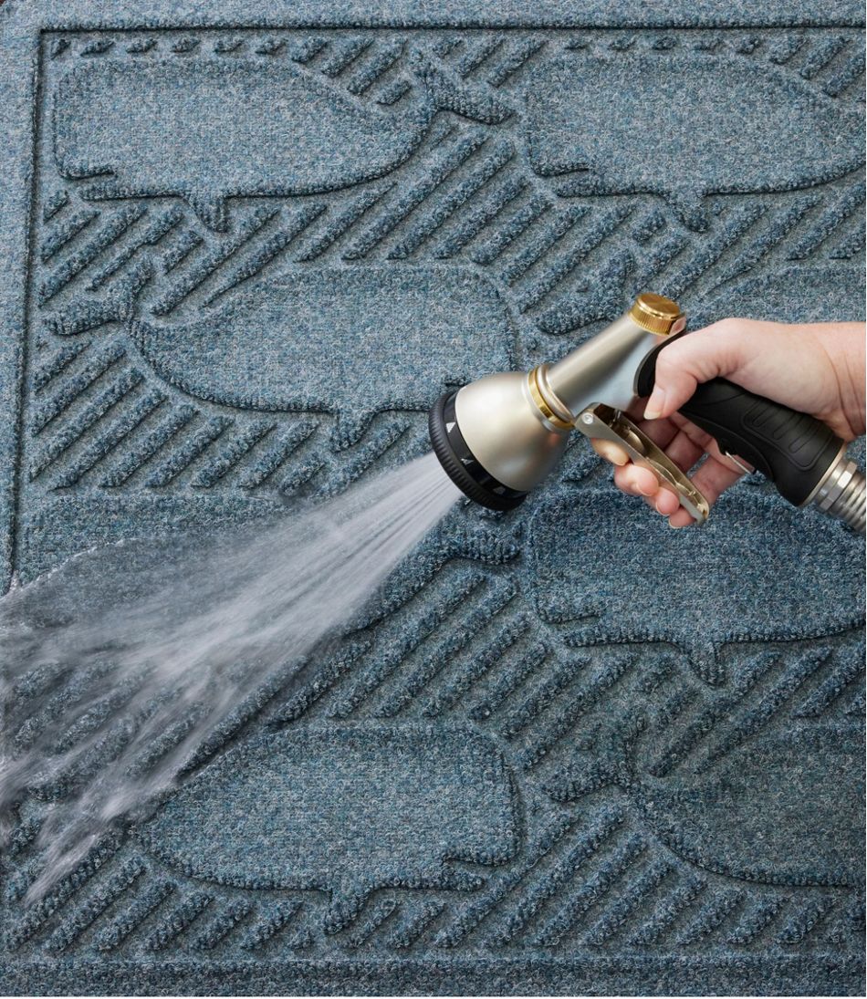 L.L.Bean | Everyspace Recycled Waterhog Doormat, Whales