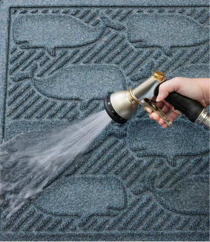 L.L.Bean | Everyspace Recycled Waterhog Doormat, Whales