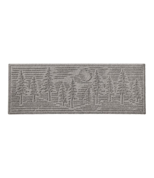 L.L.Bean | Everyspace Recycled Waterhog Wide Doormat, Pine Trees