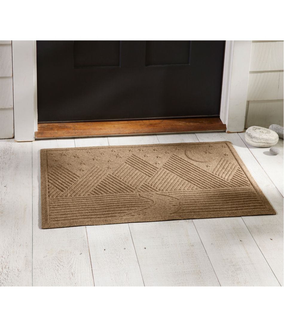 L.L.Bean | Everyspace Recycled Waterhog Doormat, Twilight Mountain Range