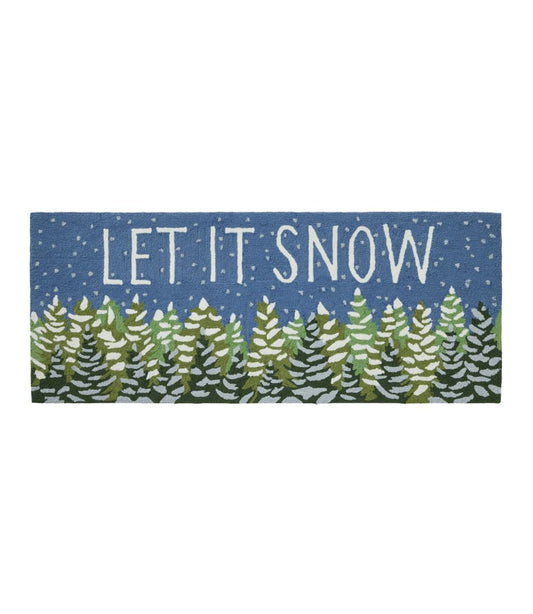 L.L.Bean | Indoor/Outdoor Vacationland Runner, Frosted Trees