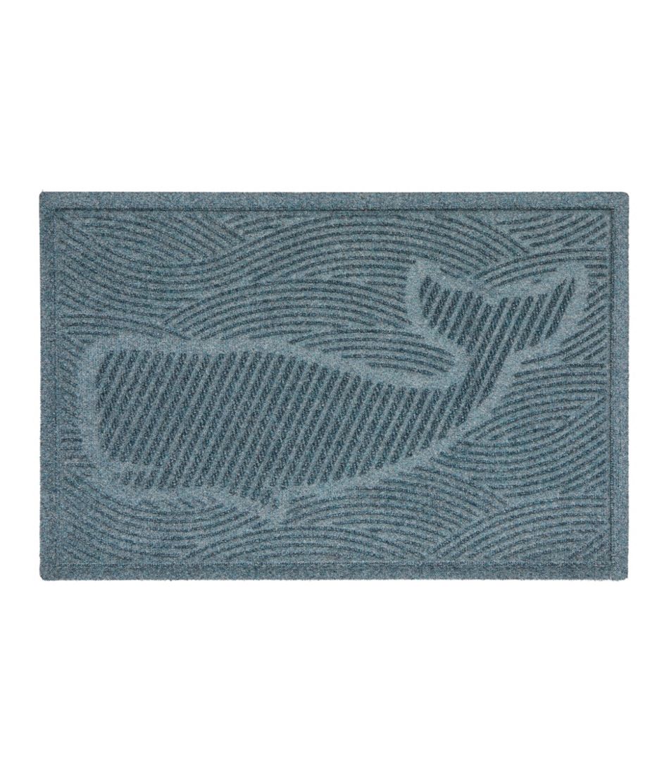 L.L.Bean | Everyspace Recycled Waterhog Doormat, Swimming Whale