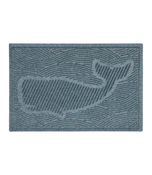 L.L.Bean | Everyspace Recycled Waterhog Doormat, Swimming Whale