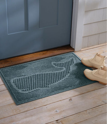 L.L.Bean | Everyspace Recycled Waterhog Doormat, Swimming Whale