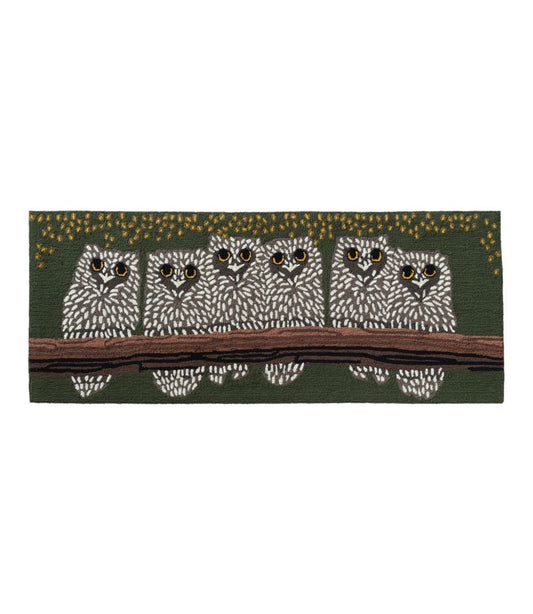 L.L.Bean | Indoor/Outdoor Vacationland Runner, Owls