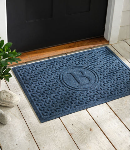 L.L.Bean | Heavyweight Recycled Waterhog Doormat, Blooming Circles, Personalized