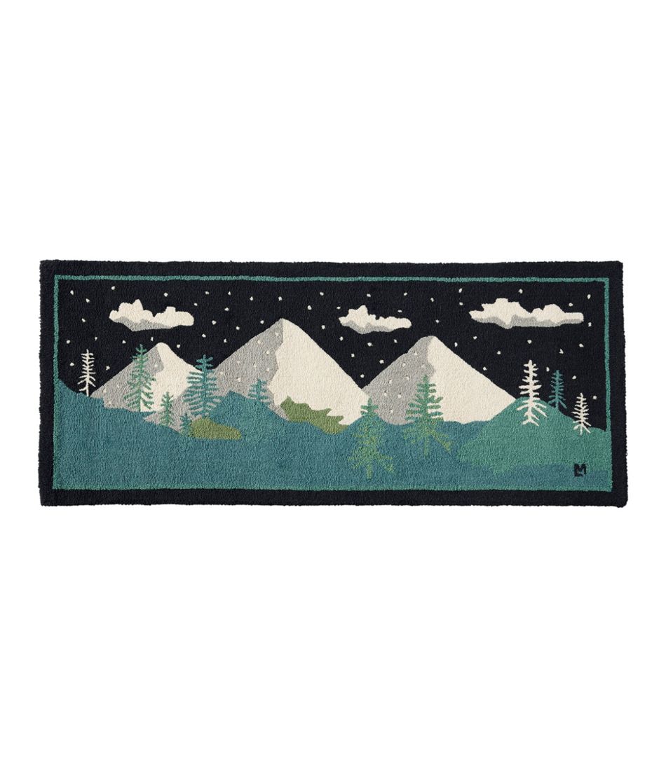 L.L.Bean | Wool Hooked Runner, Winter Woods