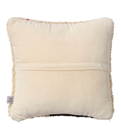 L.L.Bean | Wool Hooked Throw Pillow, Snowflake Black Lab, 14" x 14"