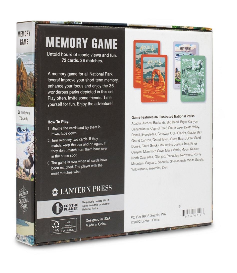 L.L.Bean | National Parks Memory Game