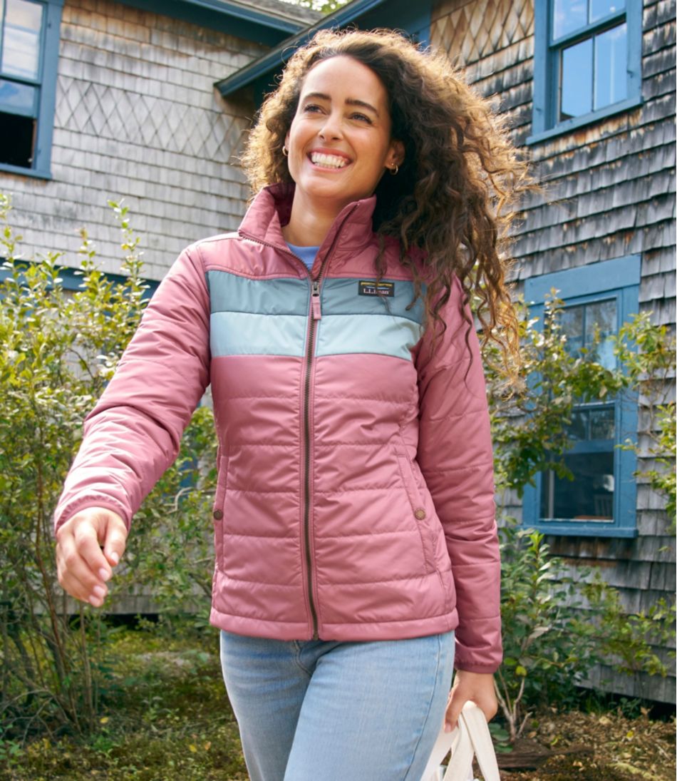L.L.Bean | Women's Mountain Classic Puffer Jacket, Colorblock