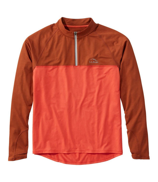 L.L.Bean | Men's Comfort Cycling Jersey, Long-Sleeve