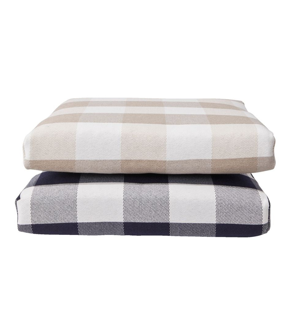 L.L.Bean | All-Weather Folding/Armless Chair Cushion, Buffalo Plaid