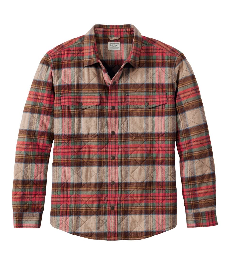 L.L.Bean | Men's Quilted Scotch Plaid Flannel Shirt Jac