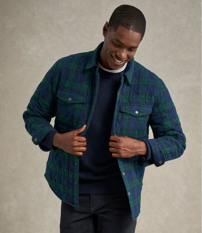L.L.Bean | Men's Quilted Scotch Plaid Flannel Shirt Jac