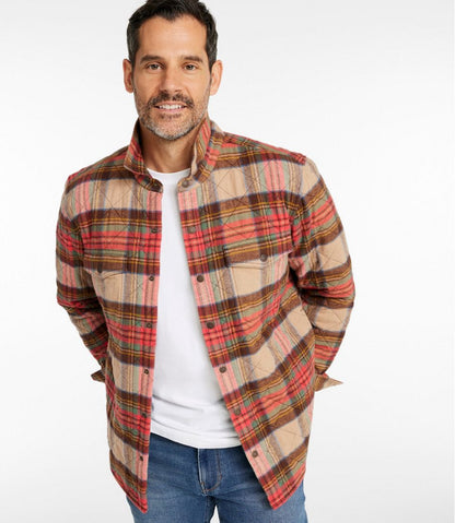 L.L.Bean | Men's Quilted Scotch Plaid Flannel Shirt Jac