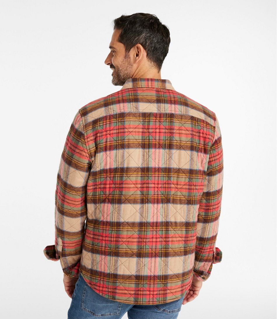 L.L.Bean | Men's Quilted Scotch Plaid Flannel Shirt Jac
